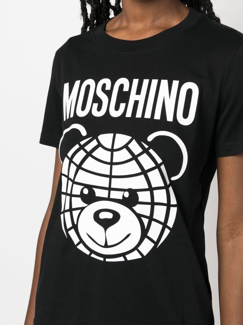 Black Teddy Logo Organic Cotton T-shirt