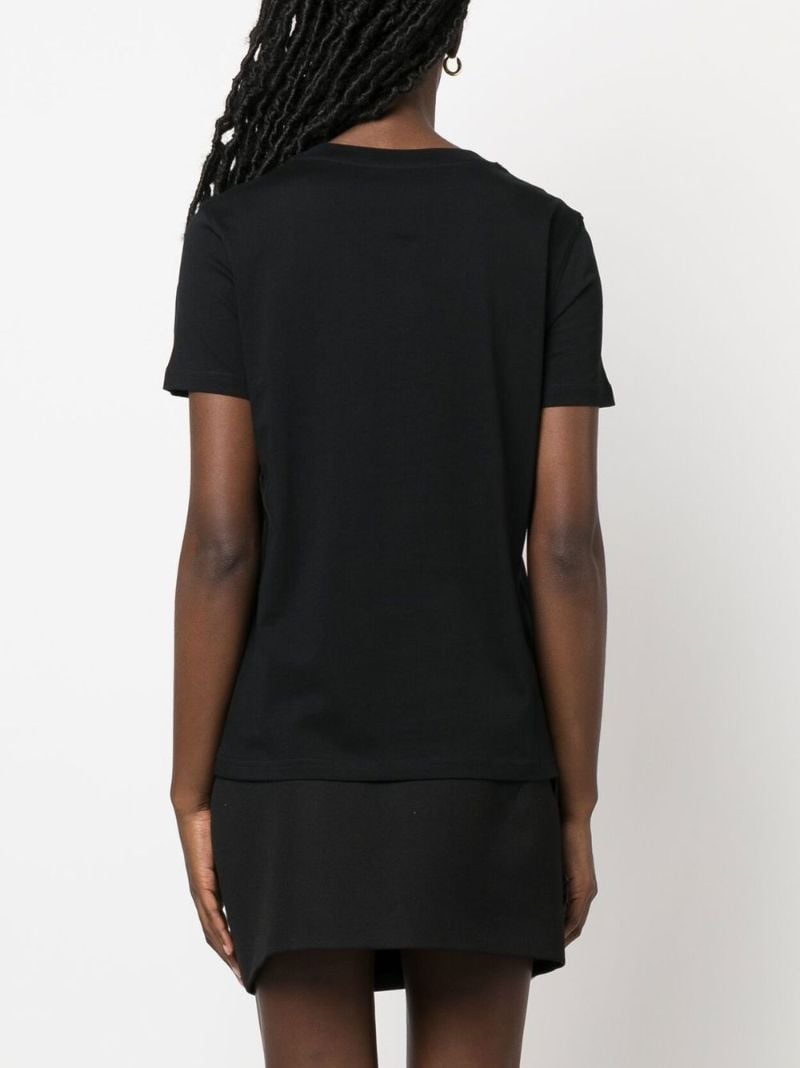 Black Teddy Logo Organic Cotton T-shirt