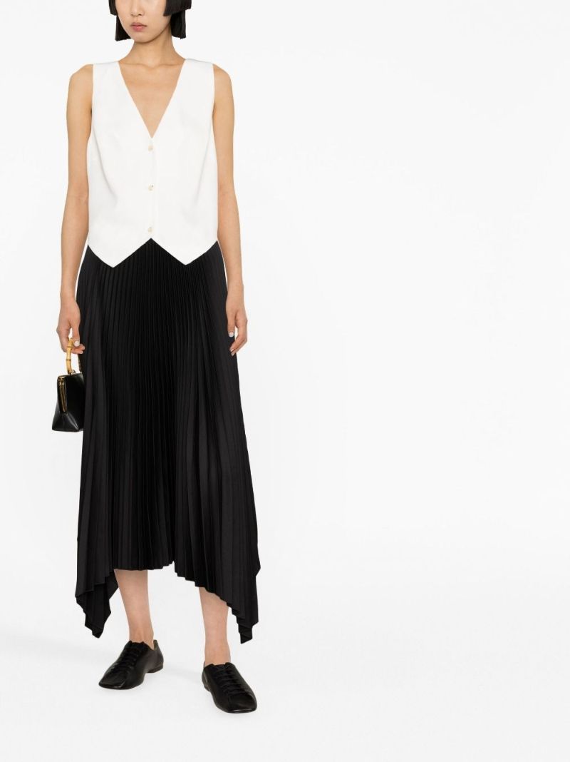 Black Ade PlissÃ_x0083_Â© Midi Skirt