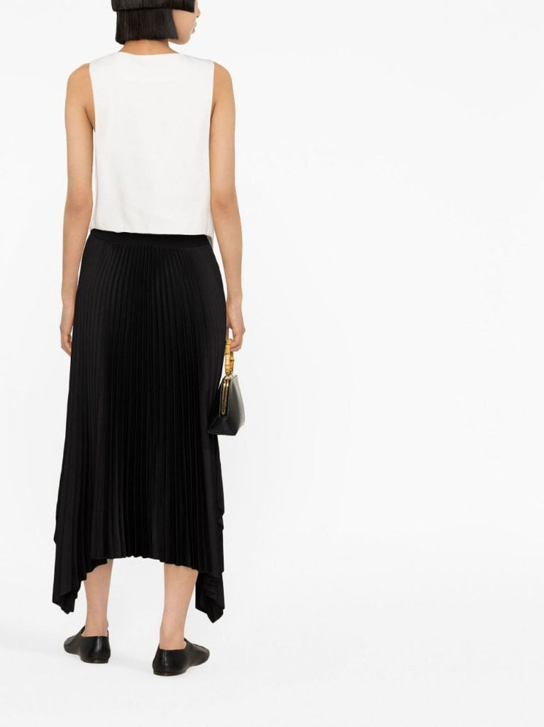 Black Ade PlissÃ_x0083_Â© Midi Skirt