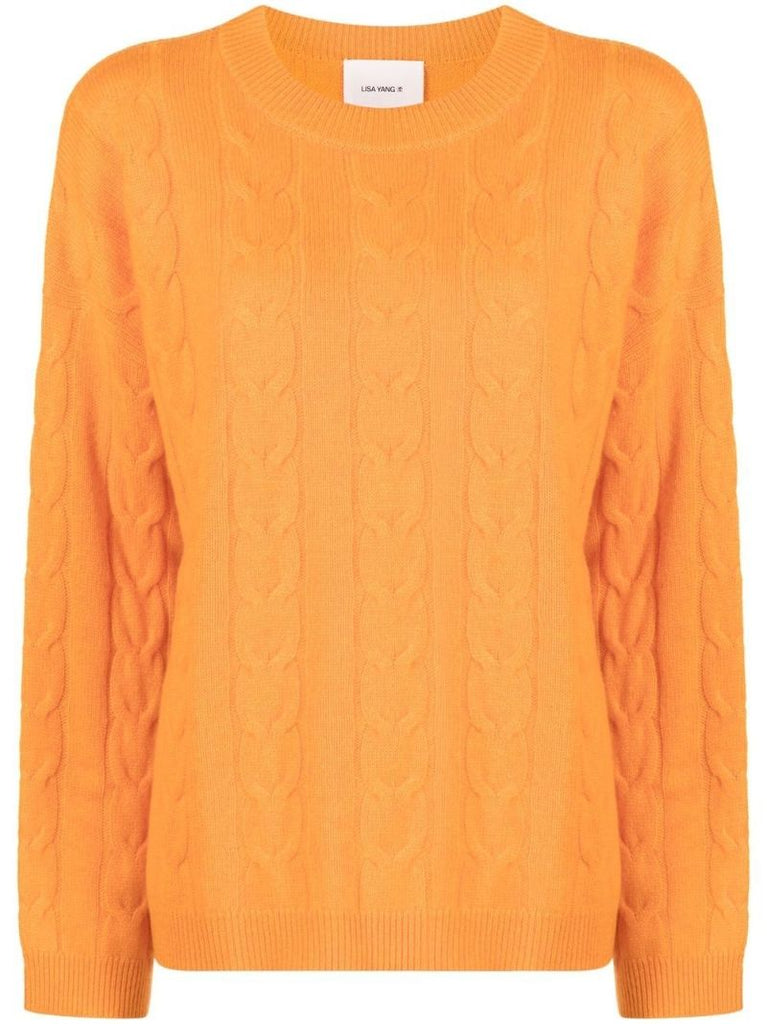 Orange the Vilma Cashmere Sweater