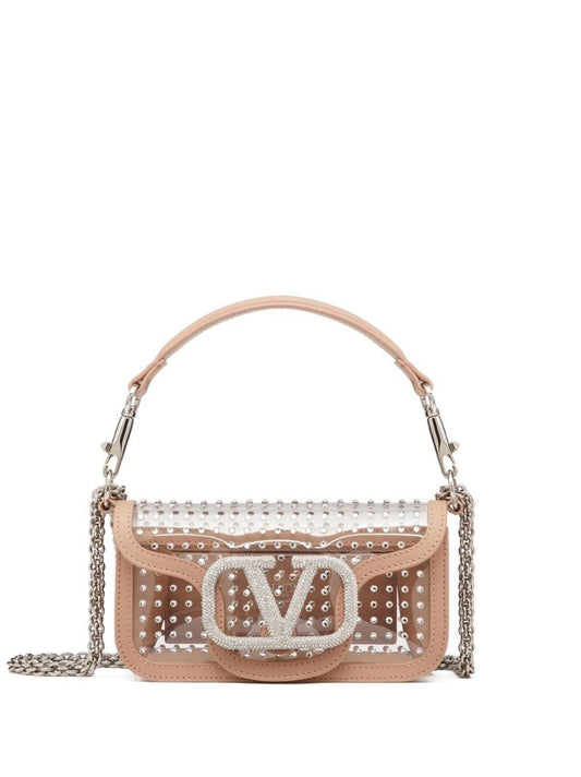 Pink LocÃ_x0083_Â² Crystal Shoulder Bag