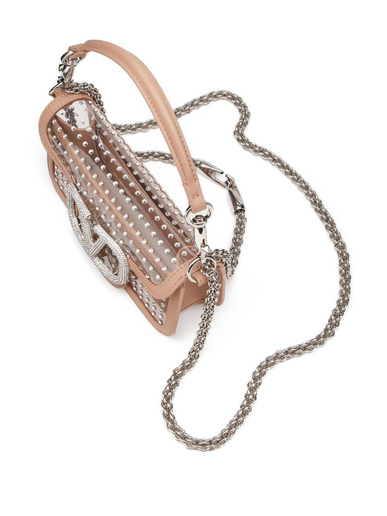 Pink LocÃ_x0083_Â² Crystal Shoulder Bag