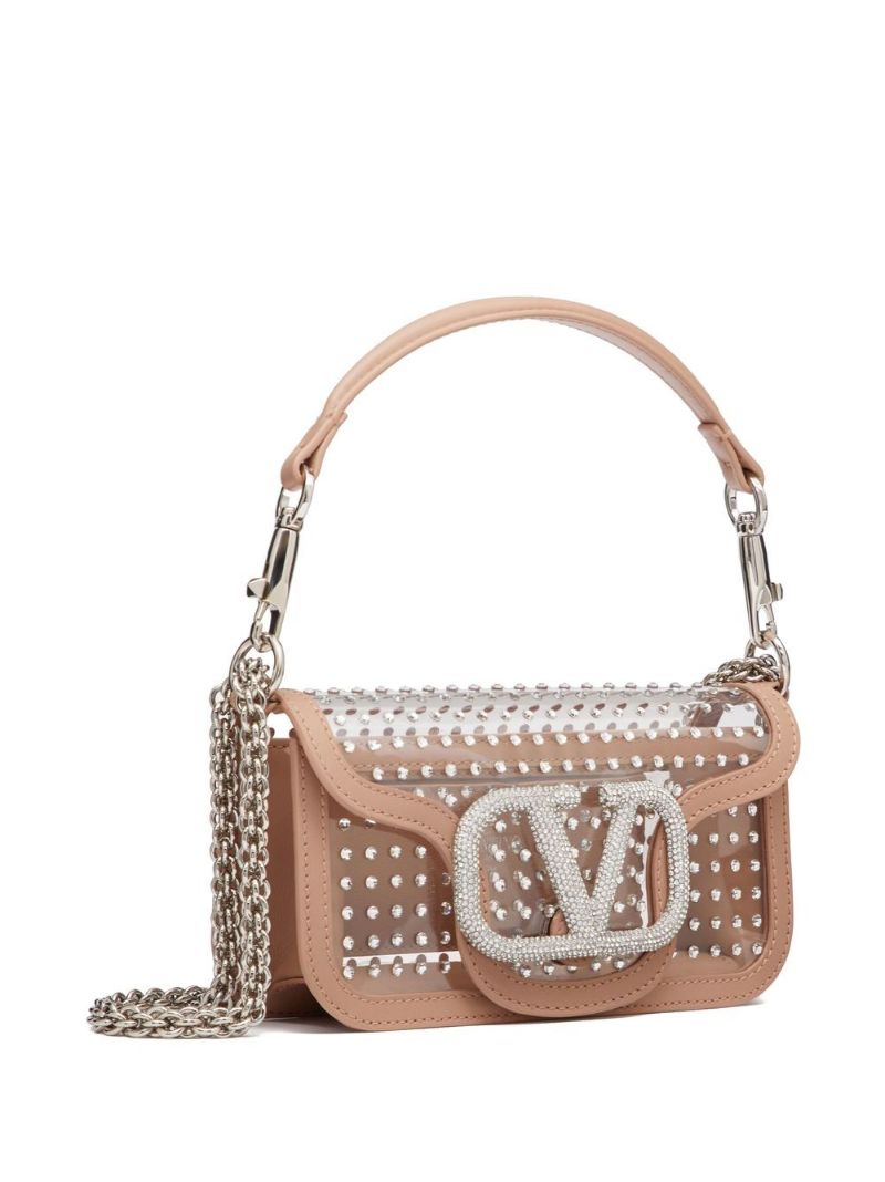 Pink LocÃ_x0083_Â² Crystal Shoulder Bag