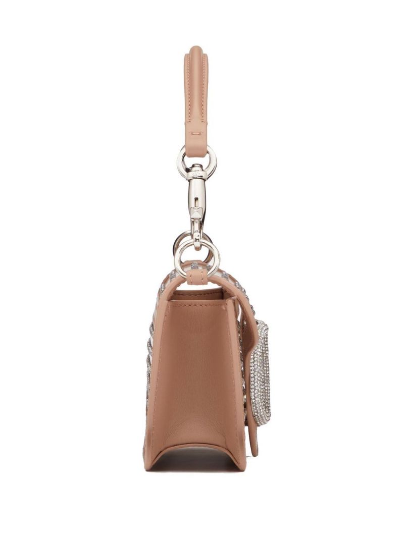 Pink LocÃ_x0083_Â² Crystal Shoulder Bag