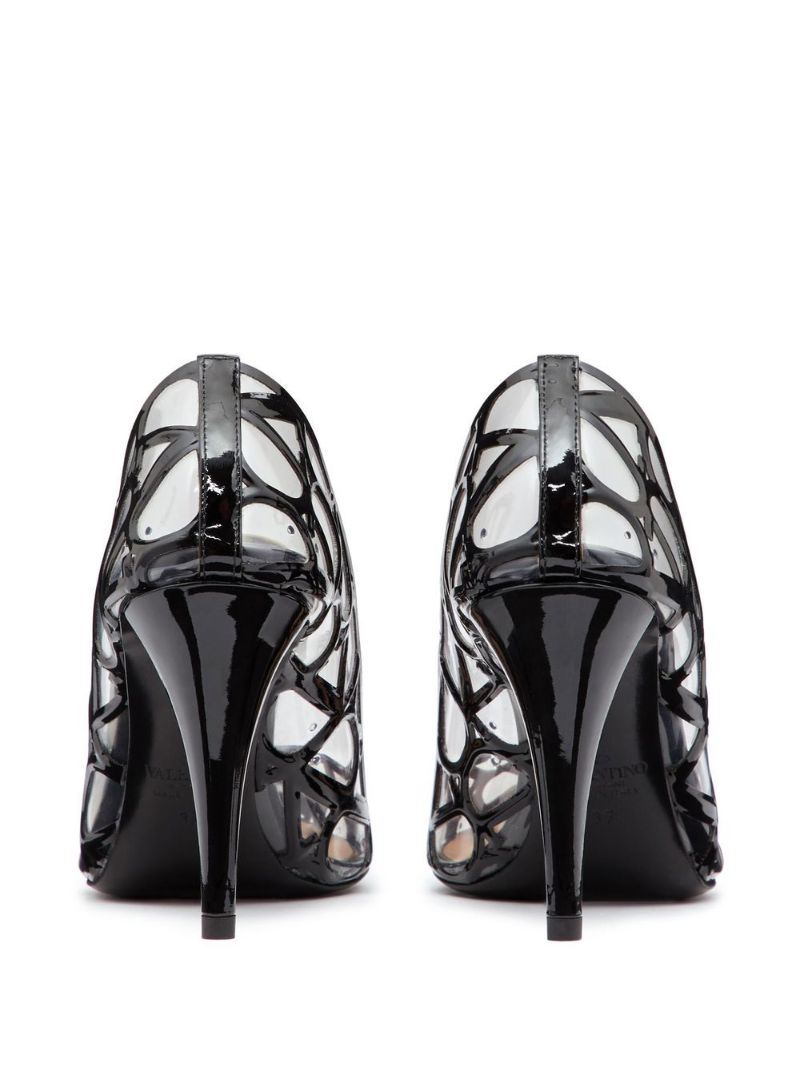 Black Toile Iconographe 90 Leather Pumps
