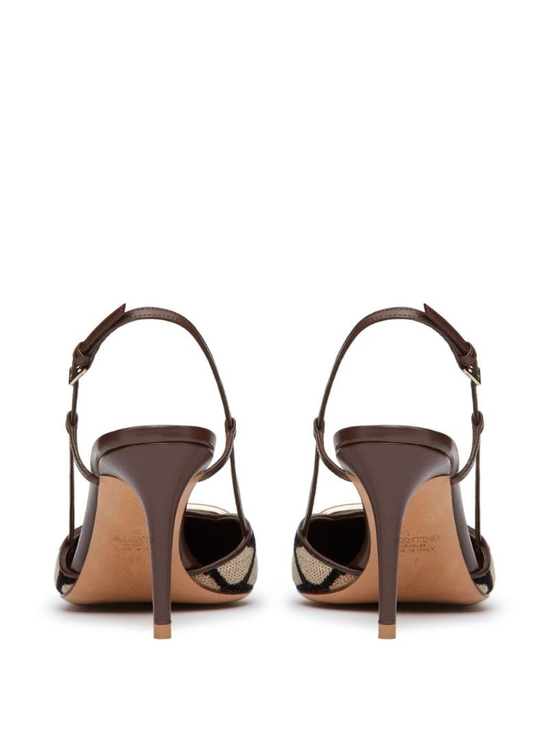 Neutral Logo Slingback Pumps