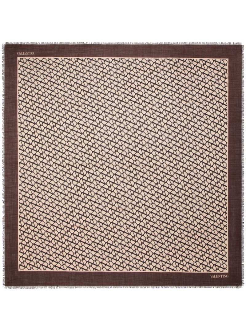 Brown Toile Iconographe Scarf