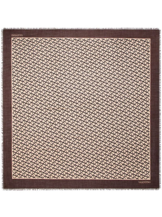 Brown Toile Iconographe Scarf