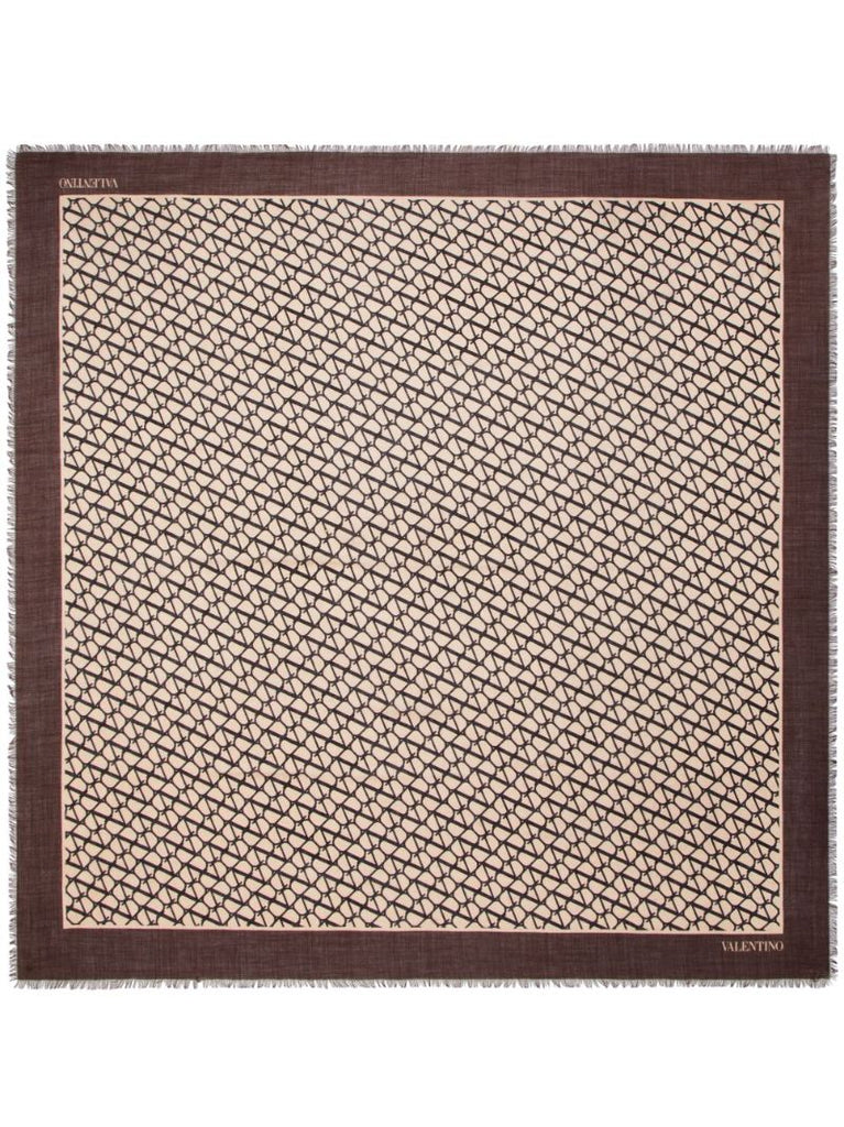 Brown Toile Iconographe Scarf