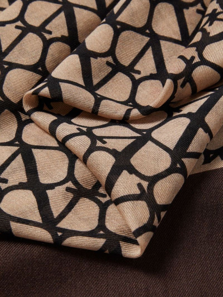 Brown Toile Iconographe Scarf