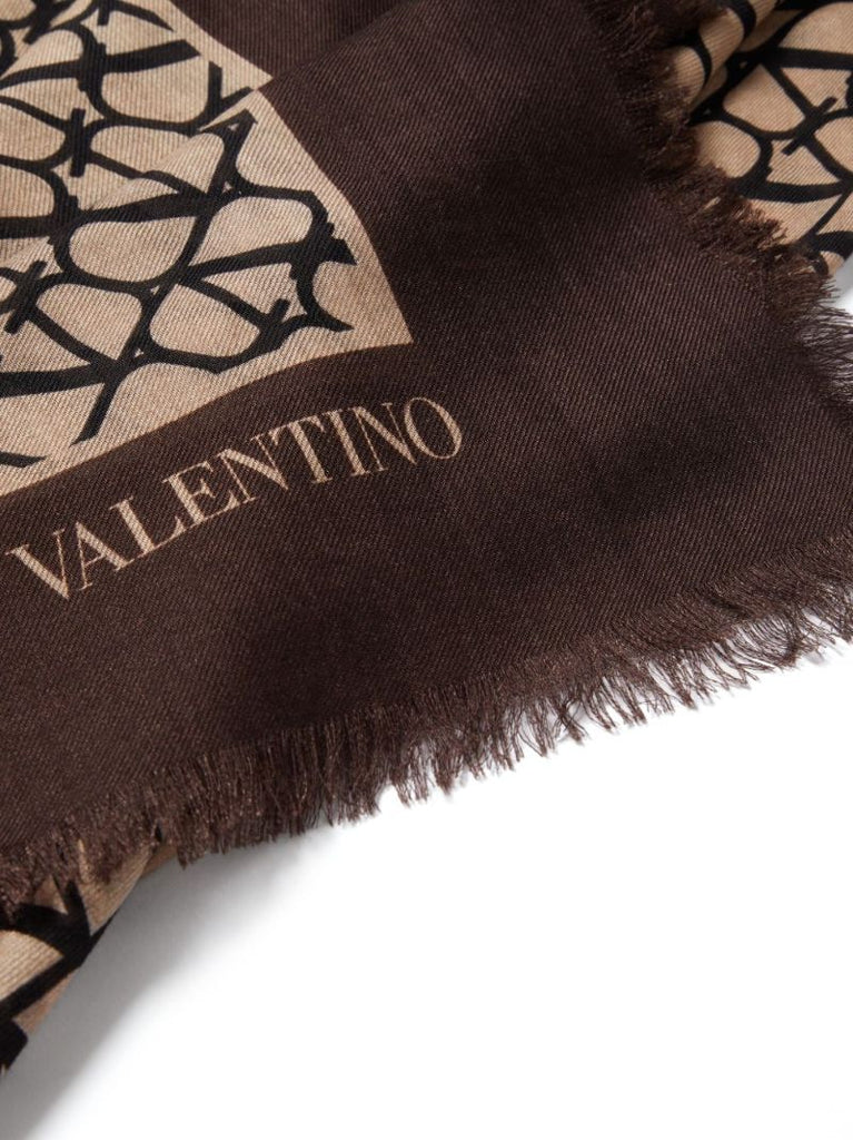 Brown Toile Iconographe Scarf