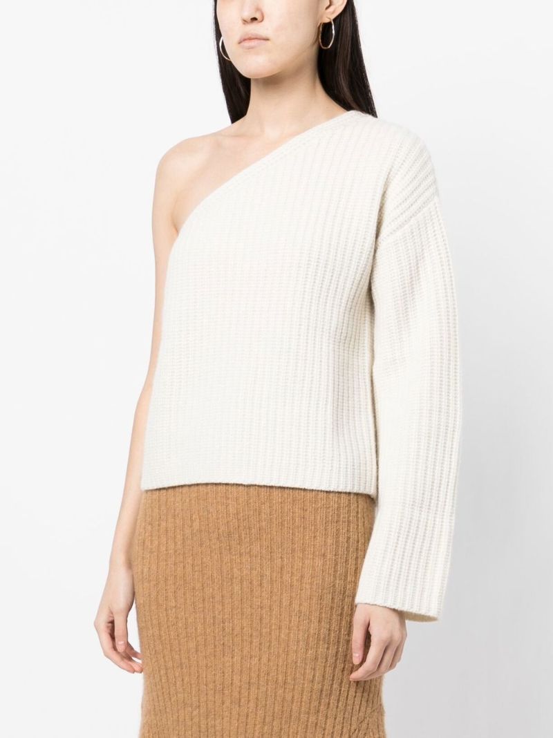 Cream the Margit Cashmere One Shoulder Sweater