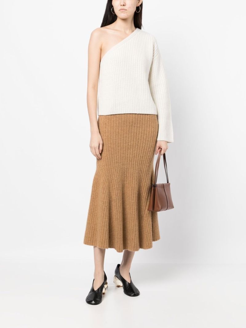 Cream the Margit Cashmere One Shoulder Sweater