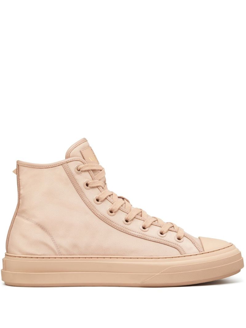 Neutral High-top Sneakers