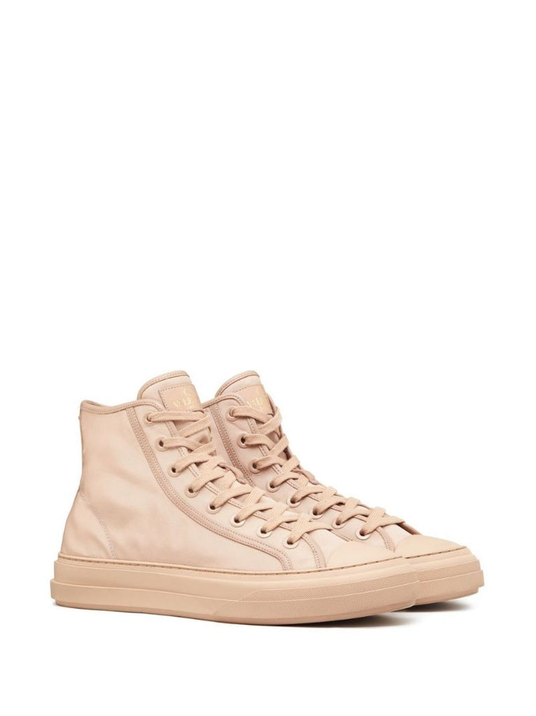 Neutral High-top Sneakers