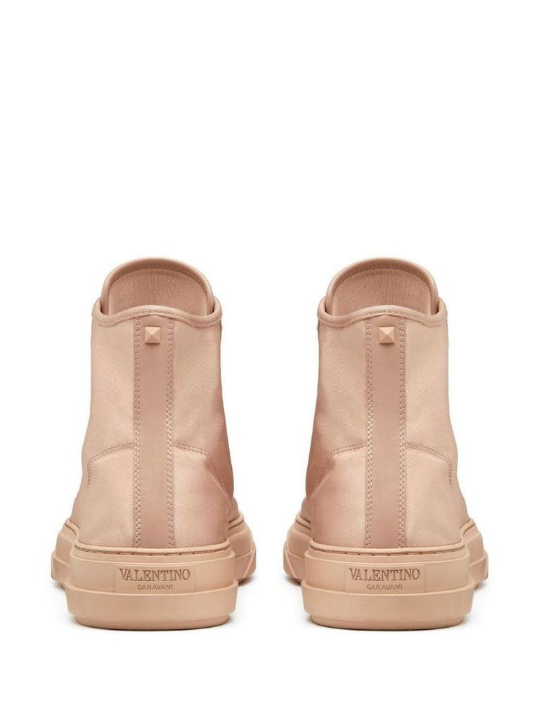 Neutral High-top Sneakers