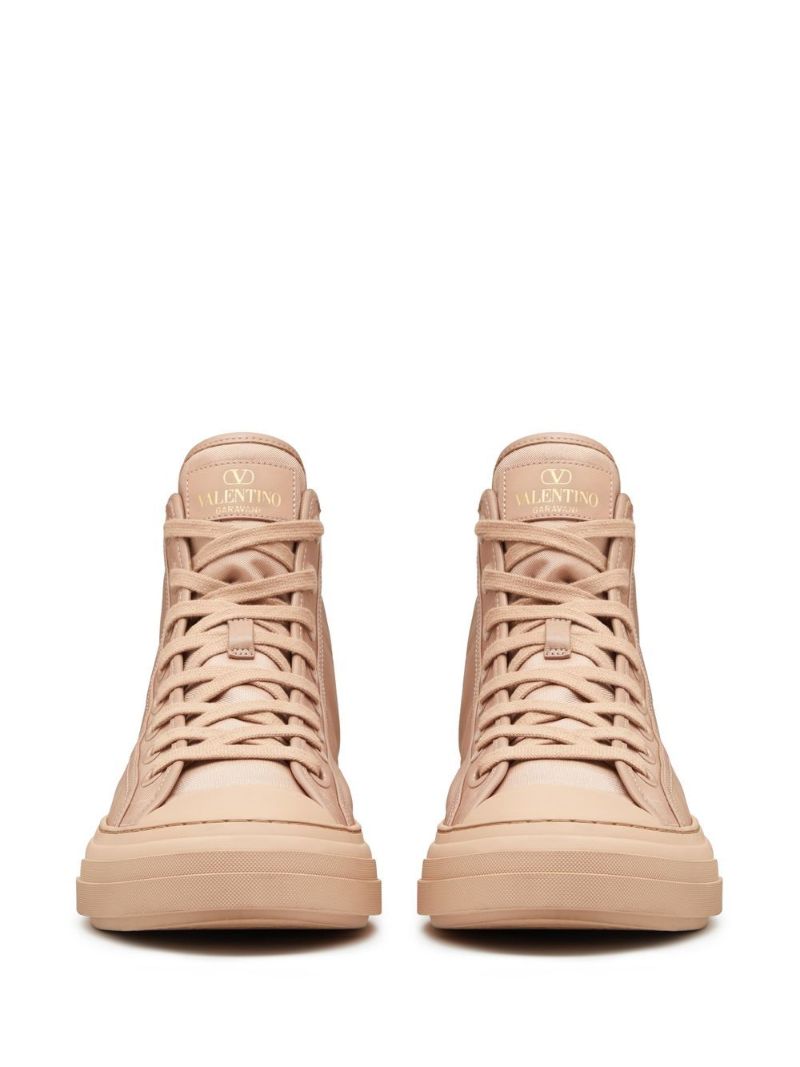 Neutral High-top Sneakers