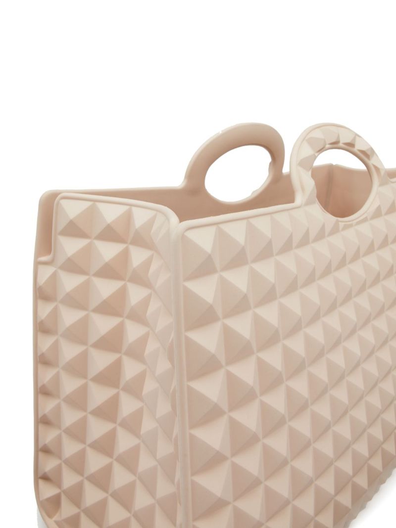 Neutral Studded Tote Bag