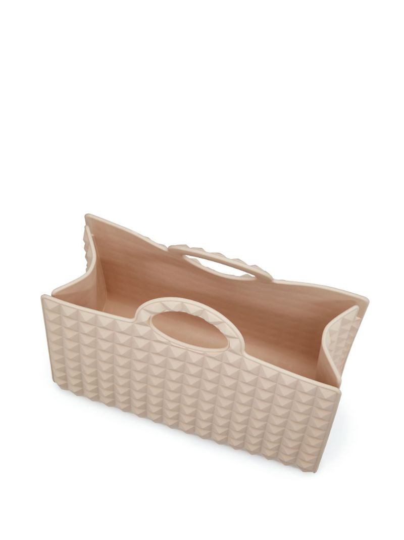 Neutral Studded Tote Bag
