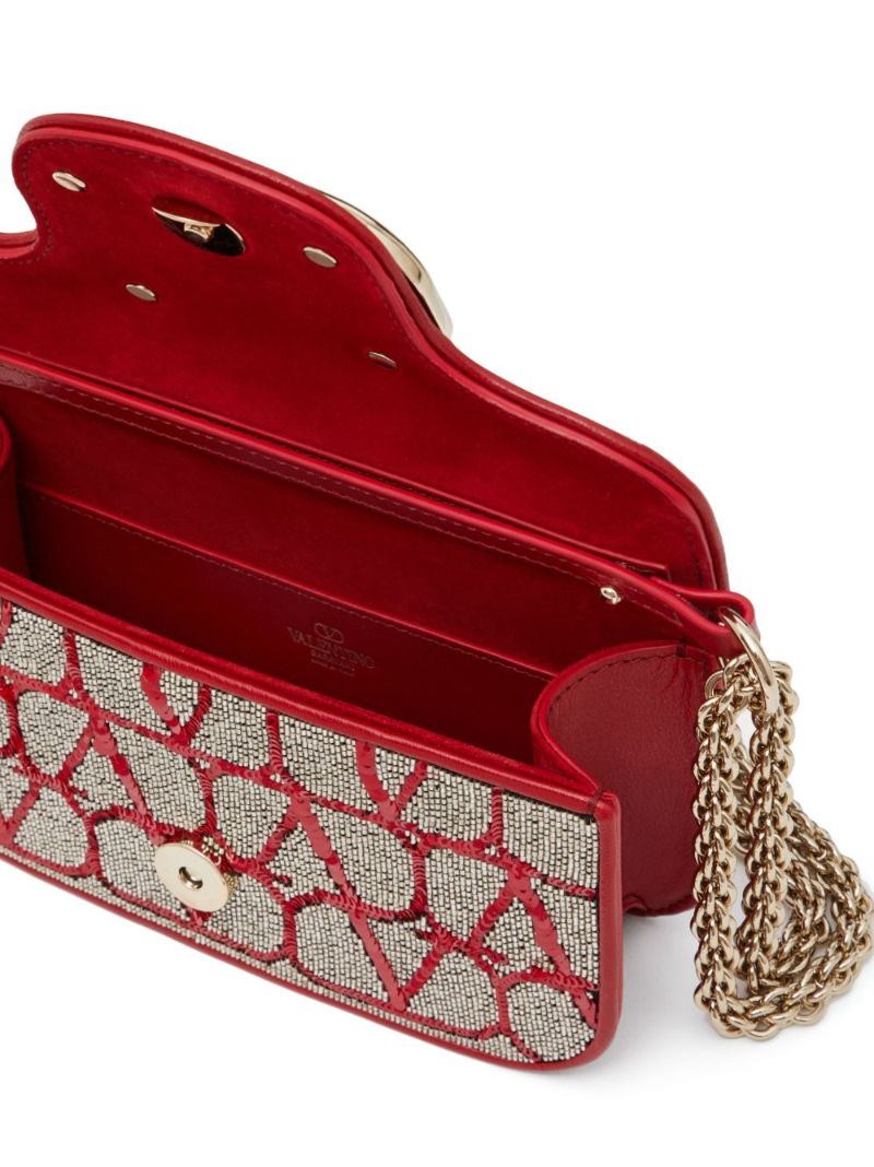 Red Vlogo Embellished Shoulder Bag