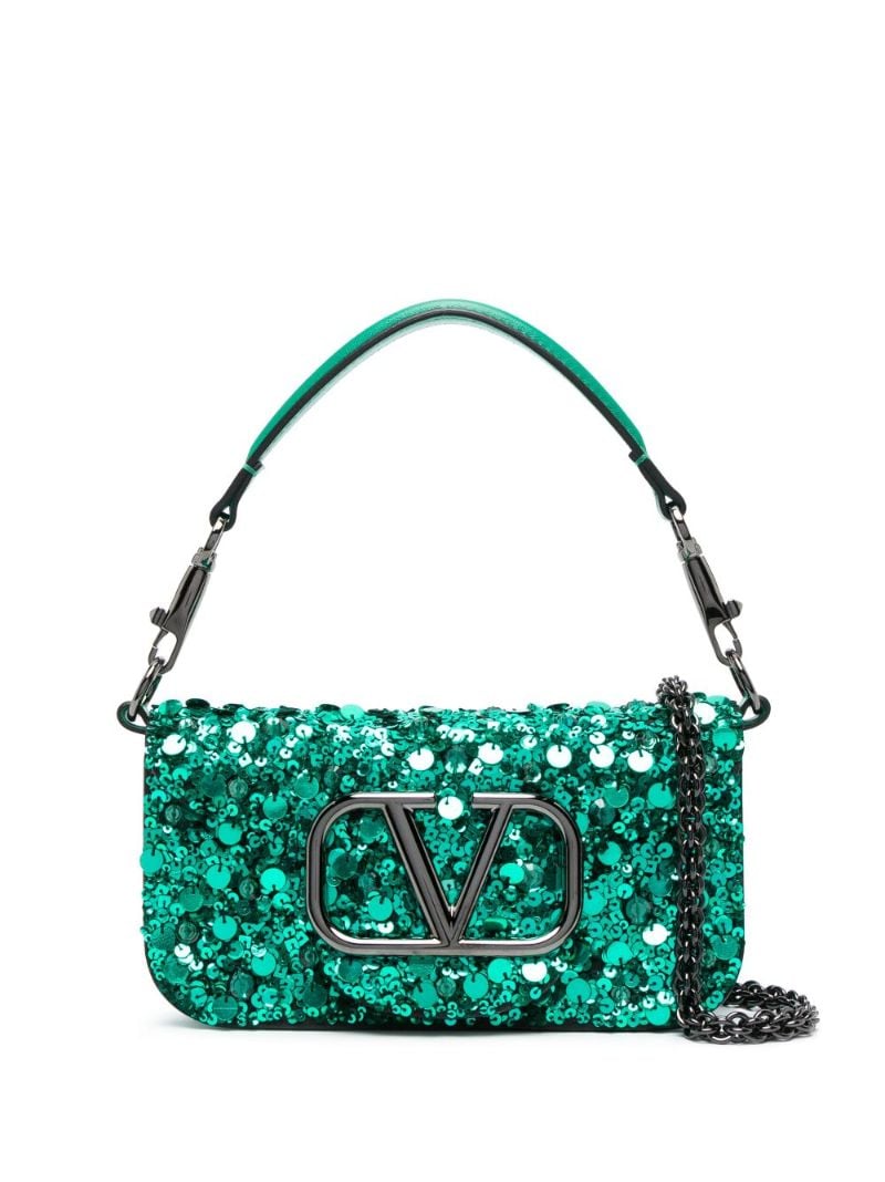 Green LocÃ_x0083_Â² Small Sequin Shoulder Bag