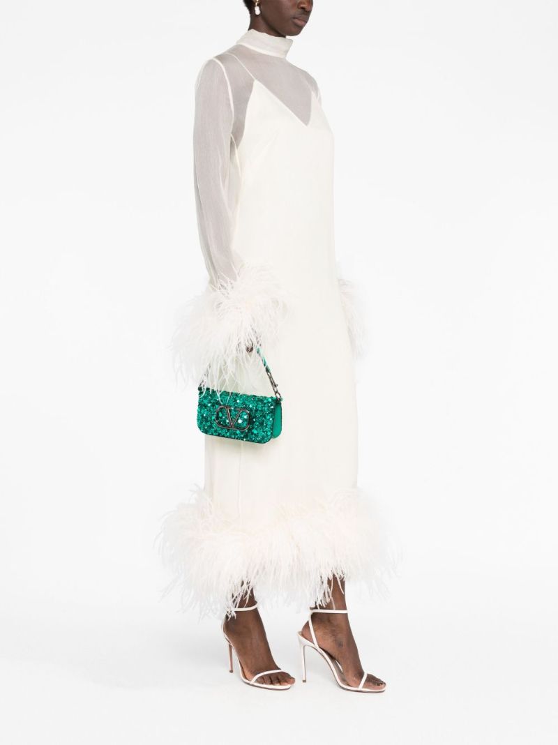 Green LocÃ_x0083_Â² Small Sequin Shoulder Bag