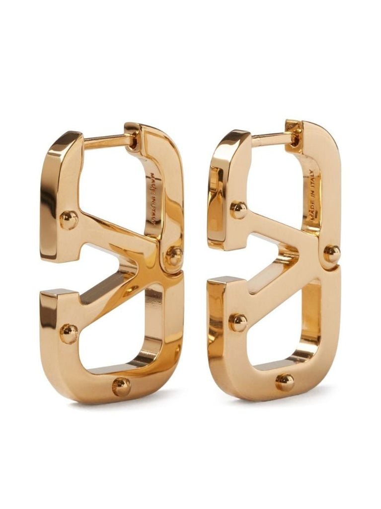 Gold-tone Vlogo Signature Earrings