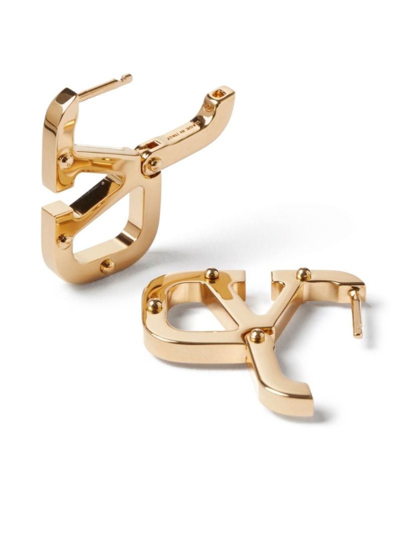 Gold-tone Vlogo Signature Earrings