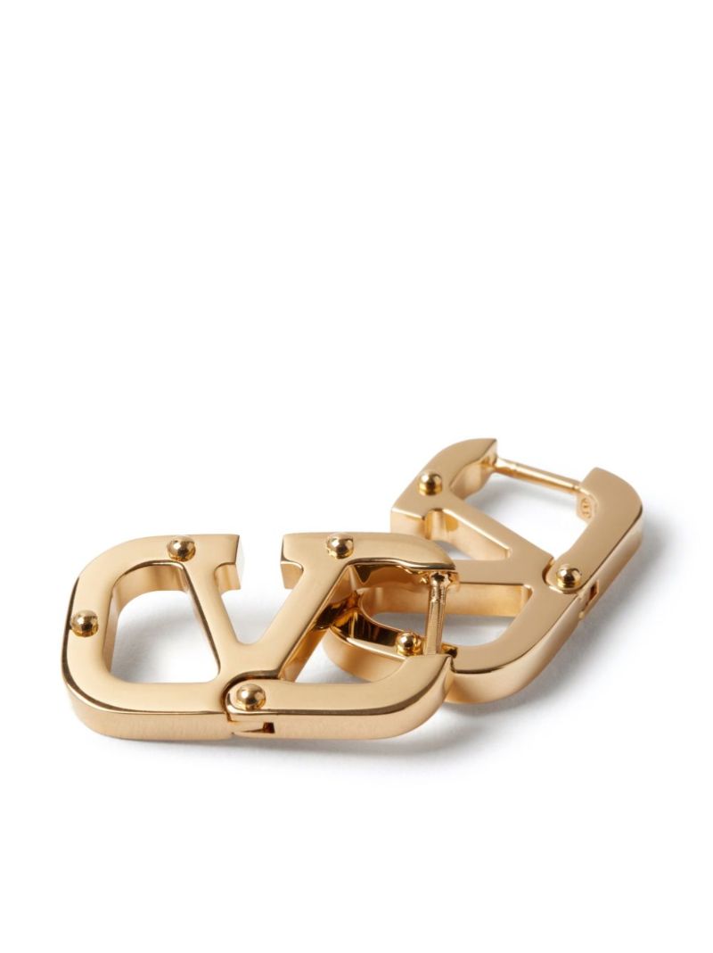 Gold-tone Vlogo Signature Earrings