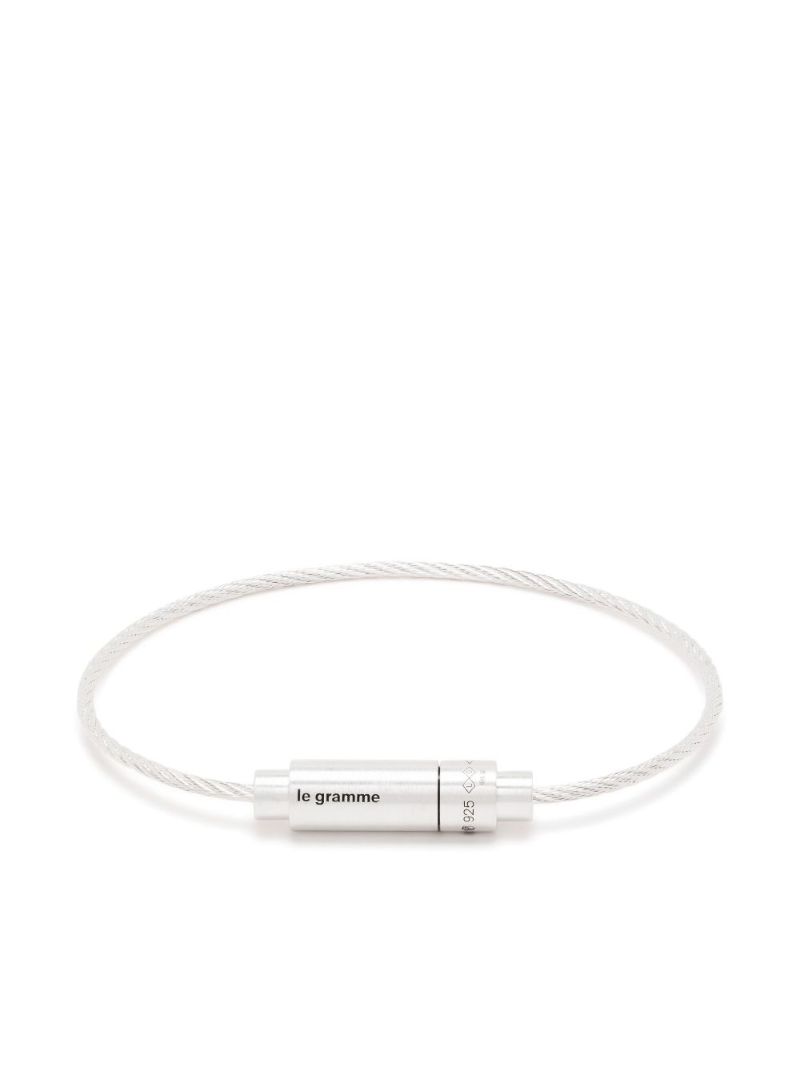 Sterling Silver Le 9g Polished Cable Bracelet