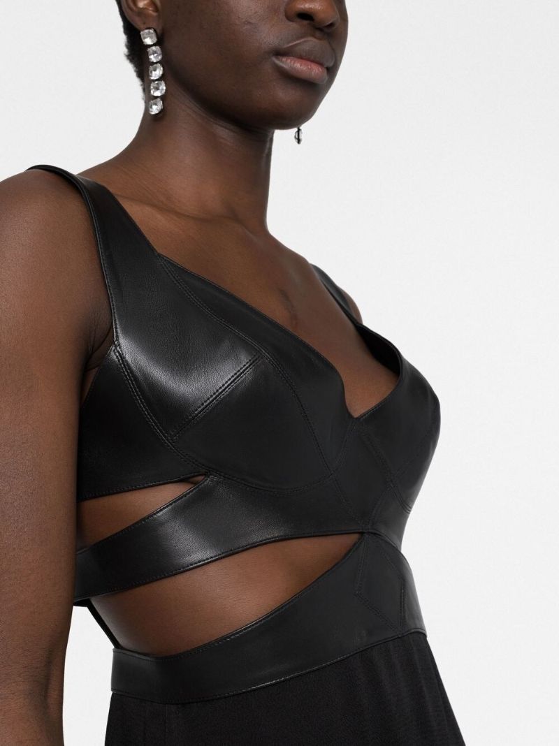Black Bra Fluid Corset Dress