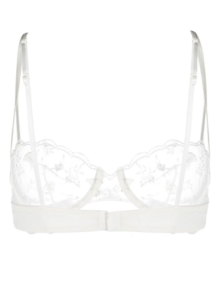 White Midnight Botanica Balconette Bra