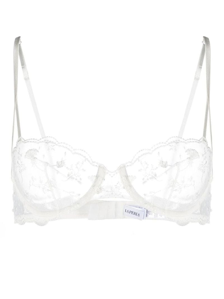 White Midnight Botanica Balconette Bra