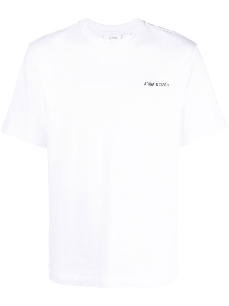 White Logo Print T-shirt