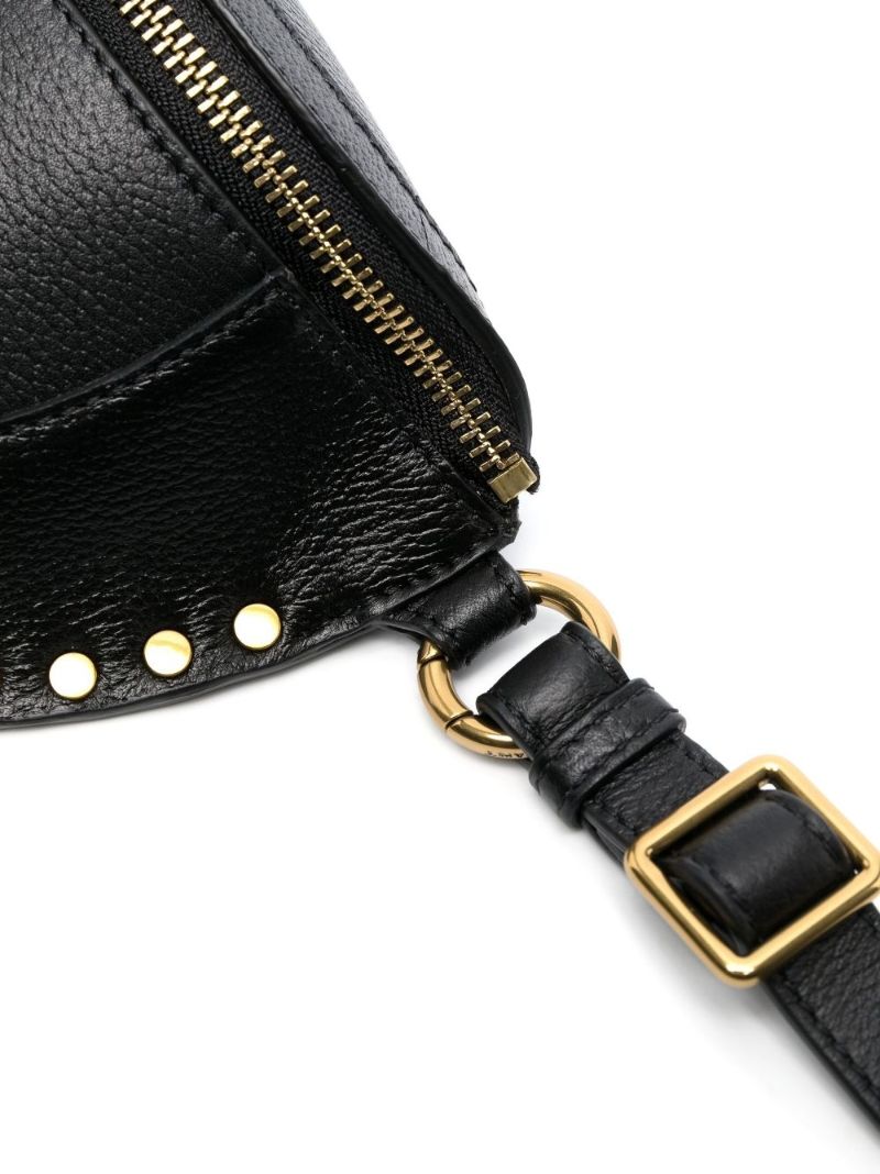 Black Skano Leather Cross Body Bag