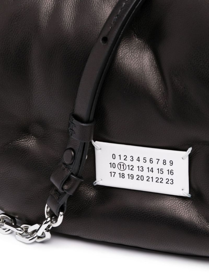 Black Glam Slam Quilted Leather Shoulder Bag