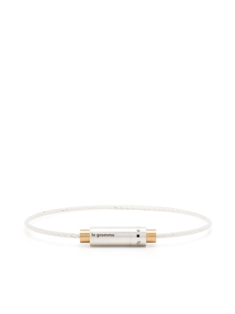 Sterling Silver Le 9g Brushed Cable Bracelet