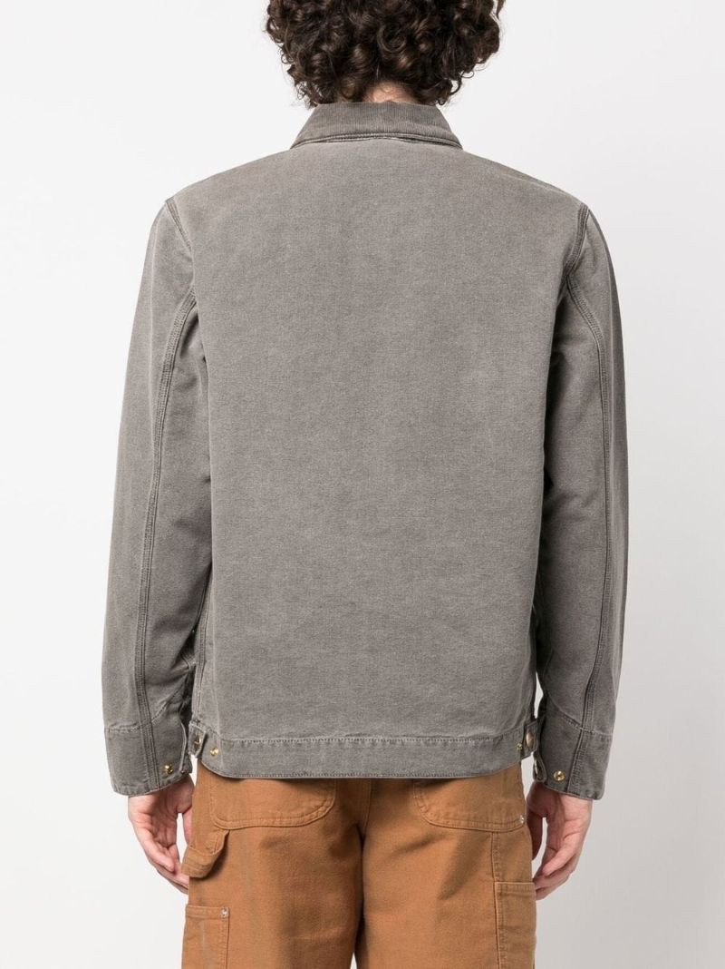 Grey Detroit Organic Cotton Denim Jacket