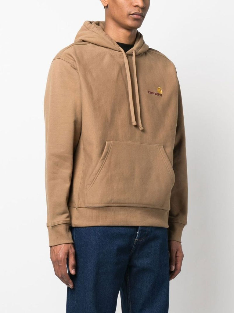 Brown American Script Hoodie