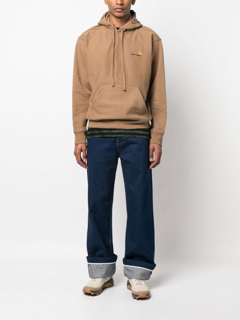 Brown American Script Hoodie