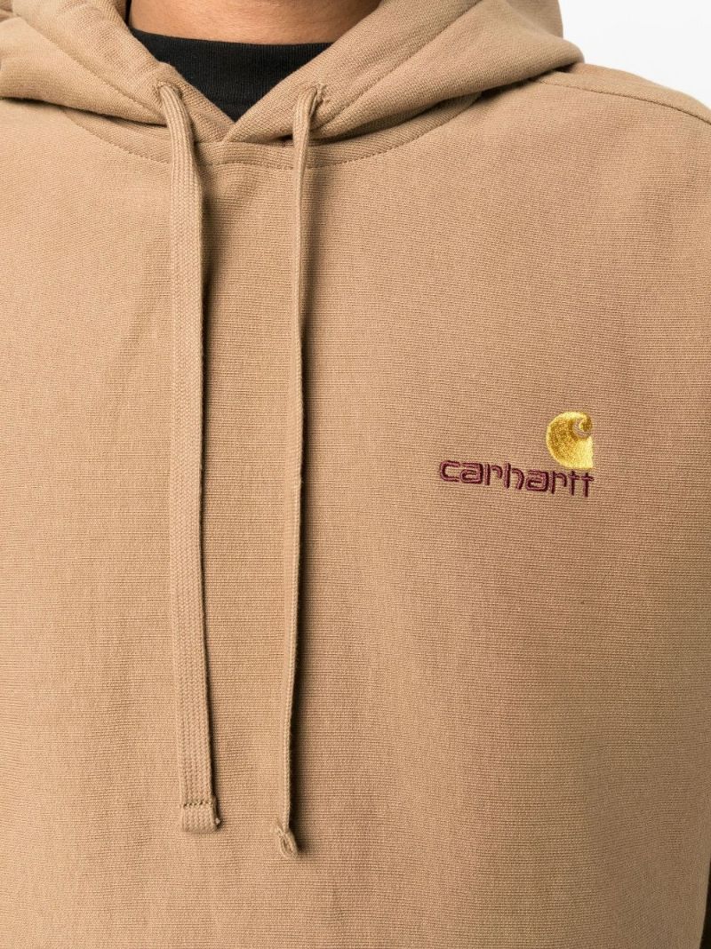 Brown American Script Hoodie