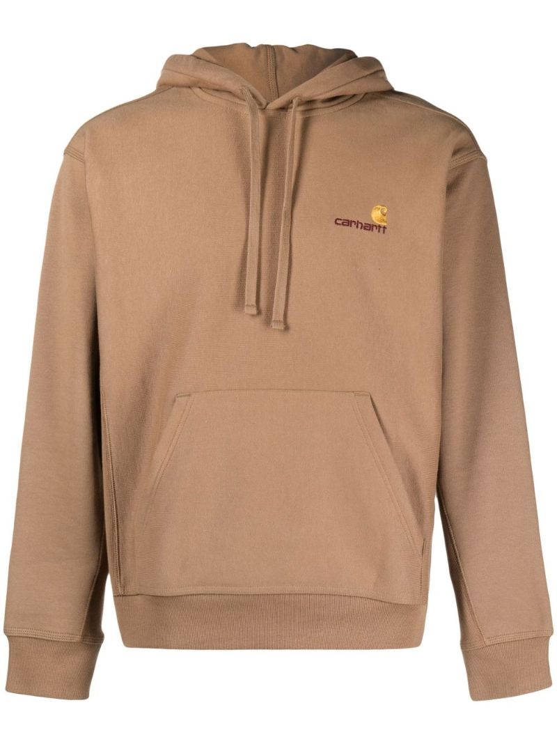 Brown American Script Hoodie