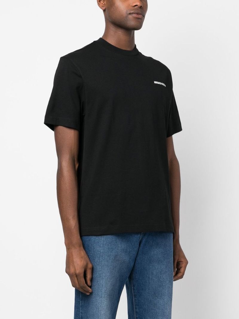 Black Logo Print T-shirt