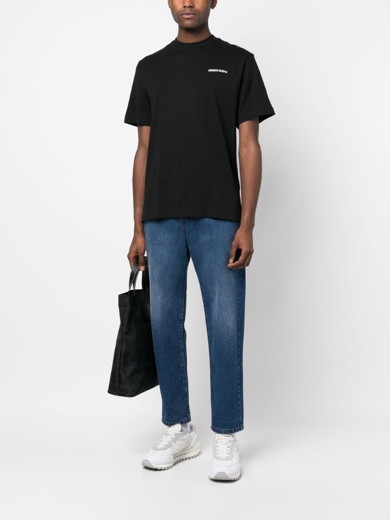 Black Logo Print T-shirt