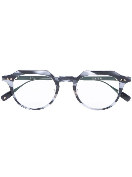 Black Oku Round Optical Glasses