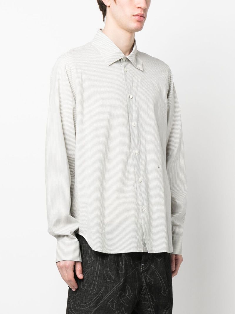 White Striped Cotton Shirt