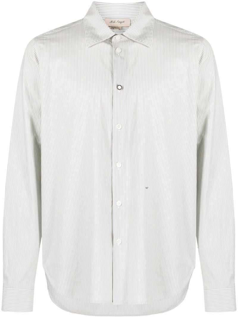 White Striped Cotton Shirt