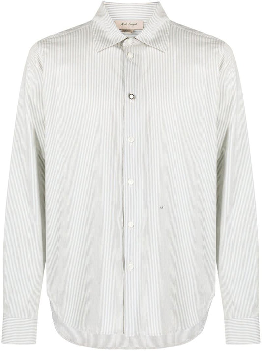 White Striped Cotton Shirt