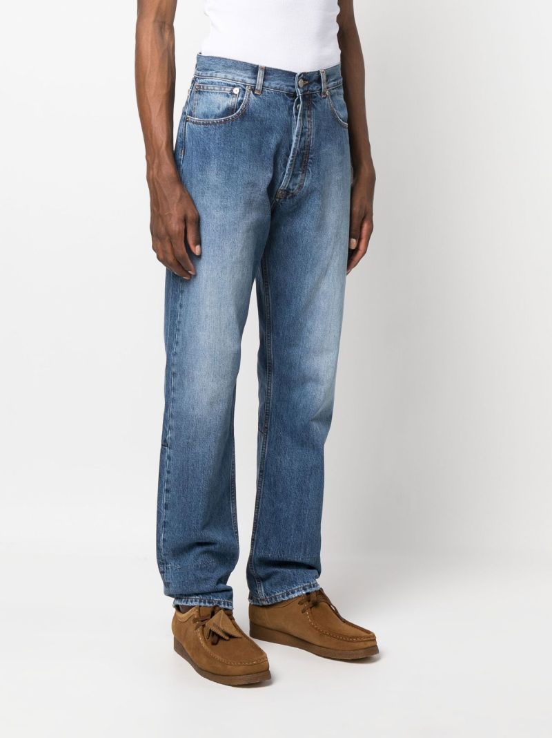 Blue Straight Leg Jeans